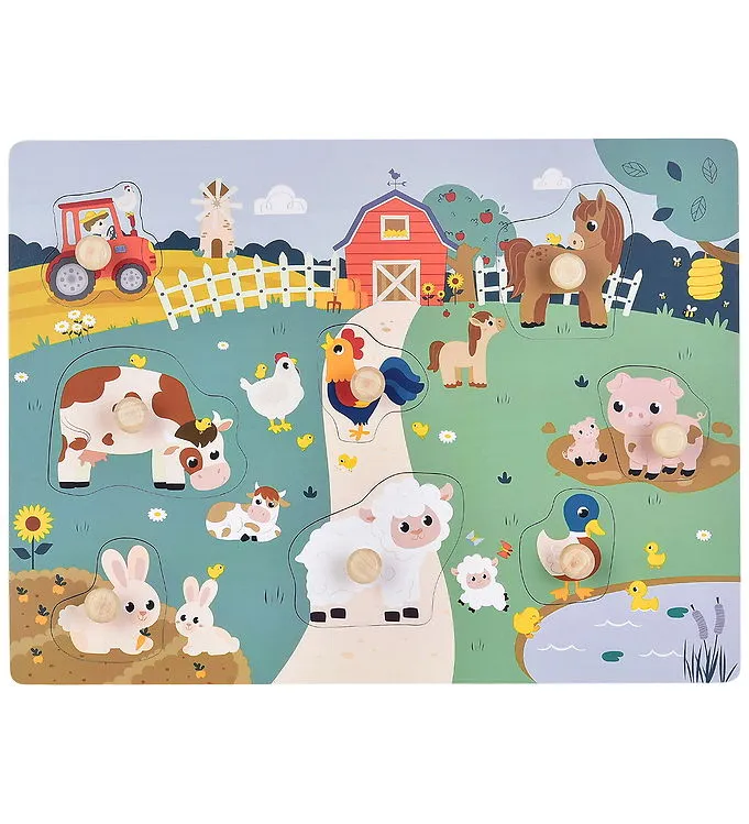 Kinder and Kids Pussel – 8 Delar – 30×22 cm – Bondgård