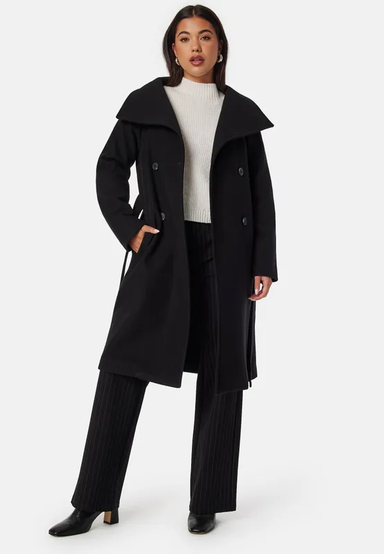 High Neck Midi Coat (#5156)