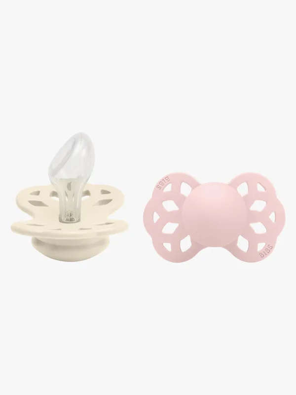 Bibs Infinity Nappar - 2-pack - Stl. 2 - Anatomisk - Ivory/Bloss