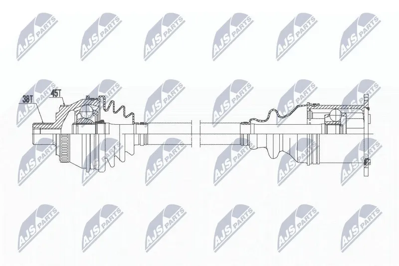 Drivaxel NTY NPW-AU-017
