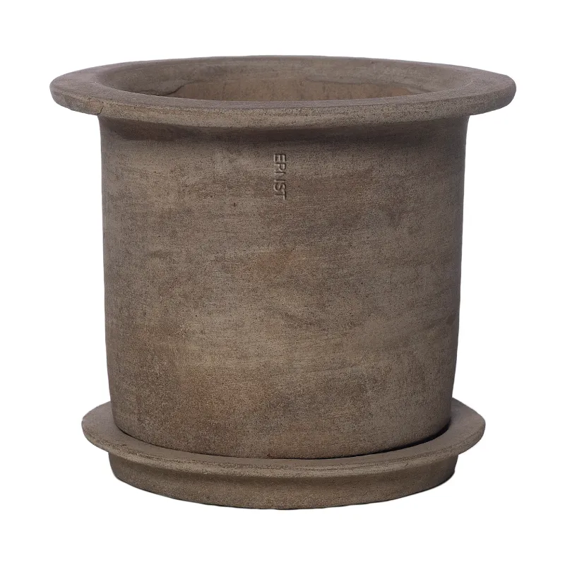 ERNST Ernst terracotta kruka med fat Ø24×17 cm