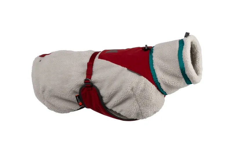 Non-Stop Dogwear Trekking Fleece Jacket – Grå/Vinröd/Teal (36)