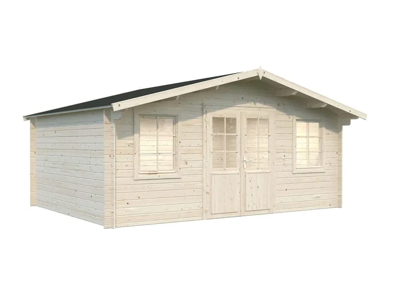 Palmako Klara Stuga 17,4 m²/inv. 17 m², utan golv, obehandlad