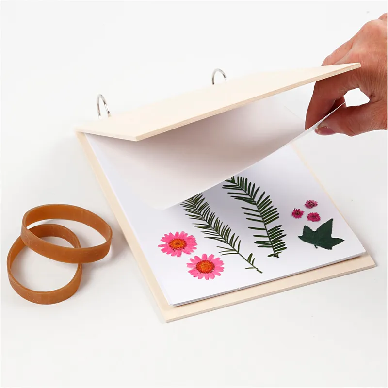 Blomsterpress i trä 21x14,8 cm