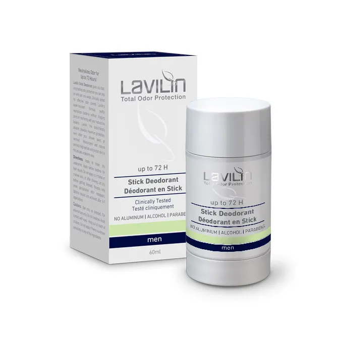 Lavilin 72 h Deodorant Stick For Men With Probiotics – 60 ml