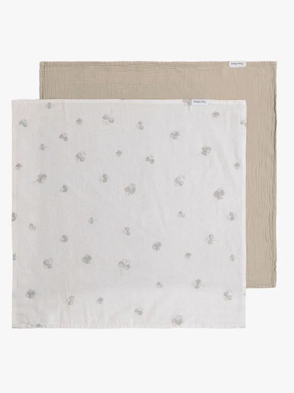 Baby’s Only 65×65 Muslinfilt 2-Pack, Tender Beige/Clover