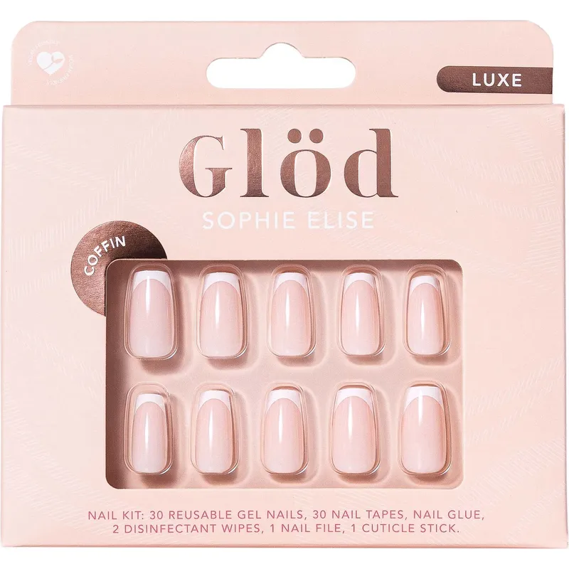 Glöd Sophie Elise Gel Nails Coffin Luxe