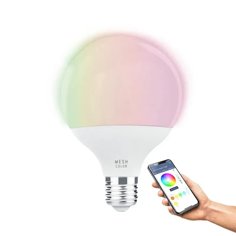 EGLO CONNECT-Z E27 LED G95 opal glödlampa med olika ljusfärger