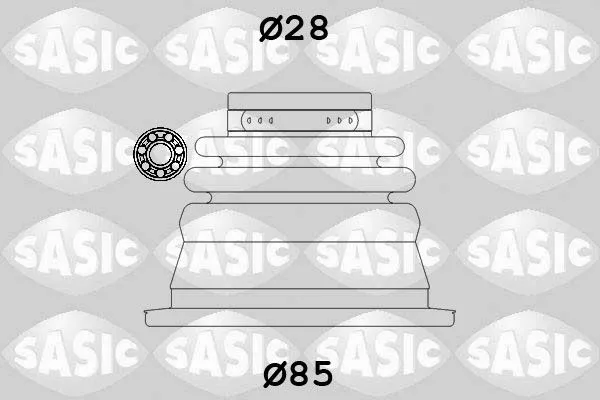 Bälgsats, drivaxel SASIC 4003451