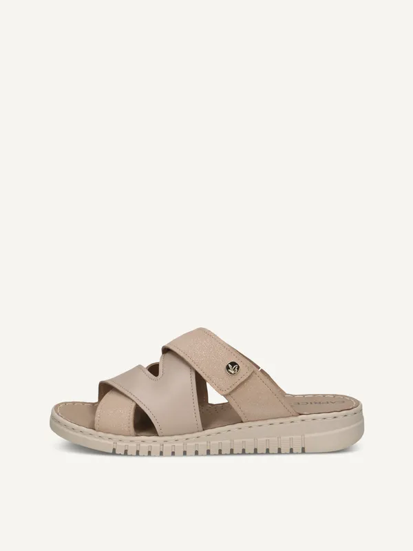 CAPRICE Mule, beige, made of Leather without heel, Size 37 (#5369)