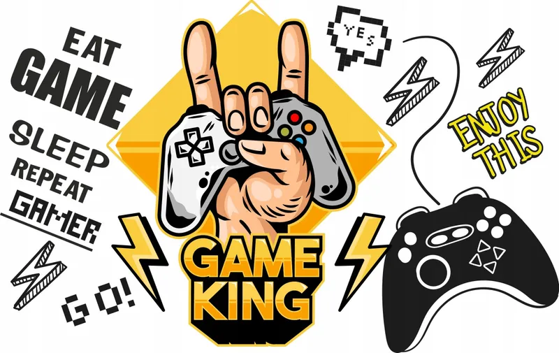 Väggdekal – GAME KING