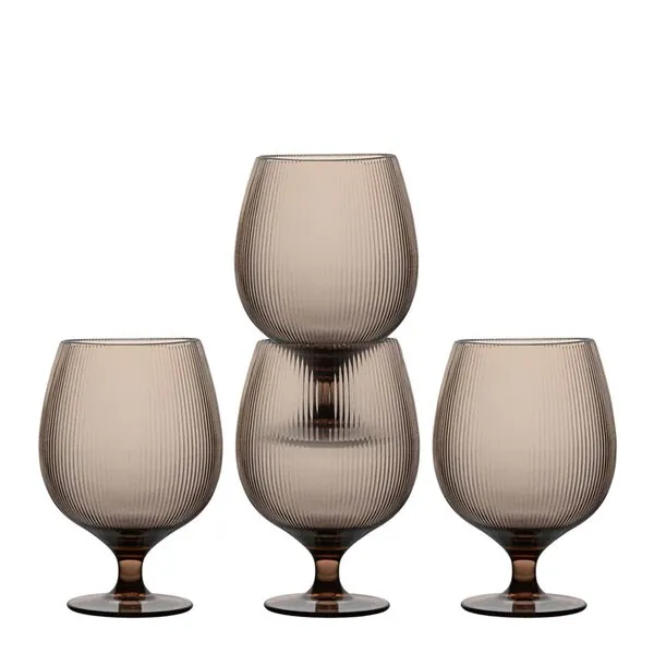 Sagaform Billi ölglas 50 cl 4-pack, brun