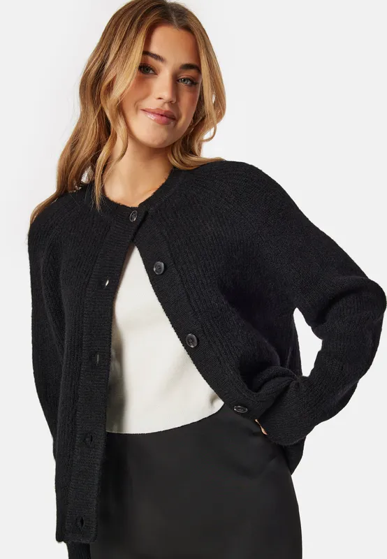 Slflulu LS knit short cardigan (#7804)