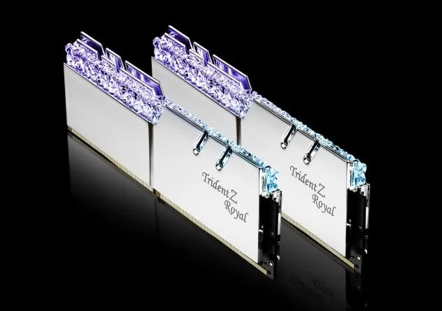 G.Skill Trident Z Royal DDR4-3200 – 32GB – CL16 – Dual Channel (2 pcs) – Intel XMP – Silver med RGB