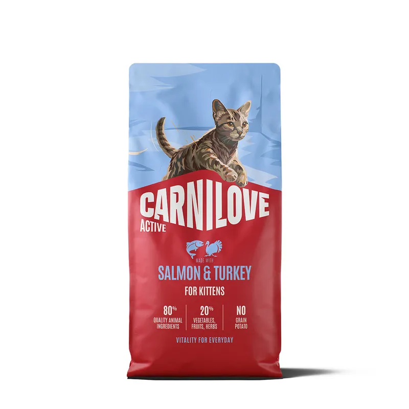 Carnilove Kitten Active Salmon & Turkey Torrfoder till Kattunge (#1511)