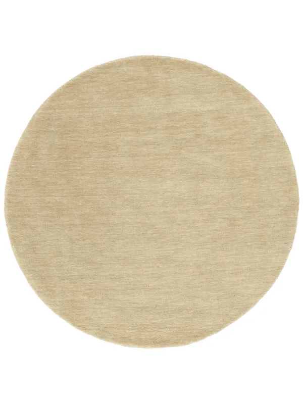 Handloom Matta – Krämbeige Ø 200