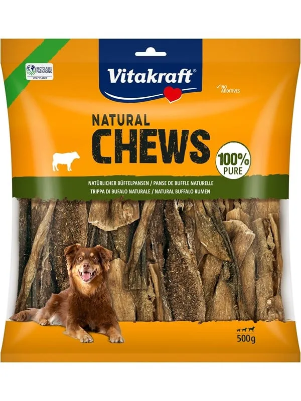 Vitakraft vitakraft natural chews kallun för hundar 500g