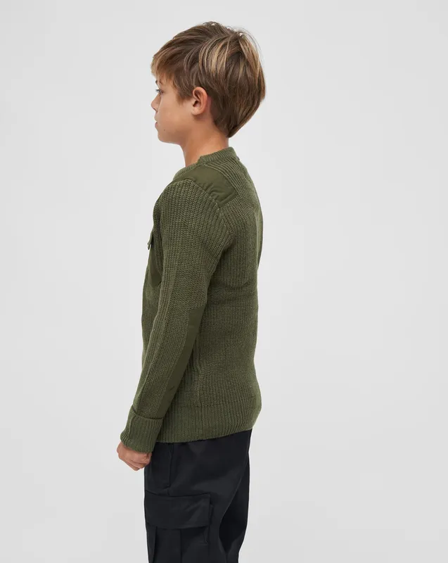 Brandit Kids BW Pullover Jumper Oliv (#8159)