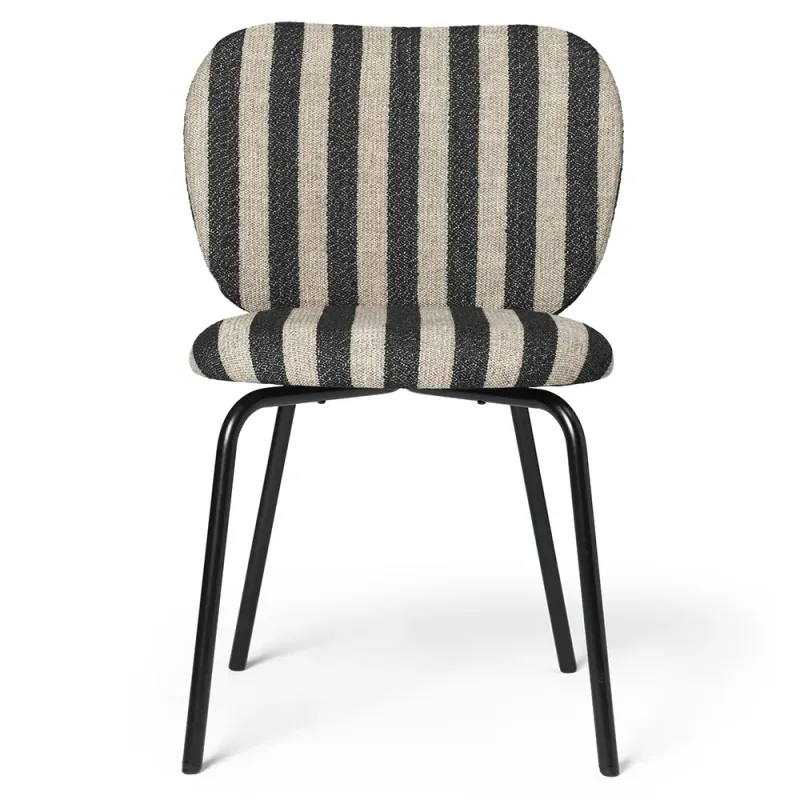 Ferm Living, Rico Matstol Black Louisiana – Sand/Black