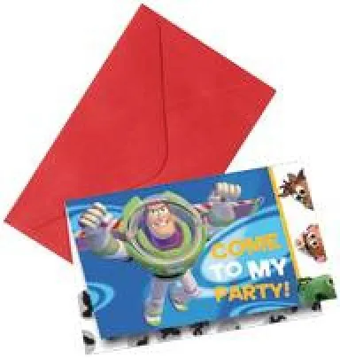 Inbjudningskort Toy Story 6-pack