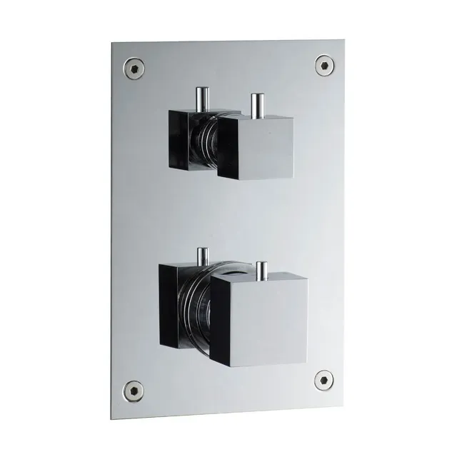DUSCHBLANDARE BOX 368 SQUARE TERMOSTAT INBYGGNAD KROM | Beijerbygg Byggmaterial
