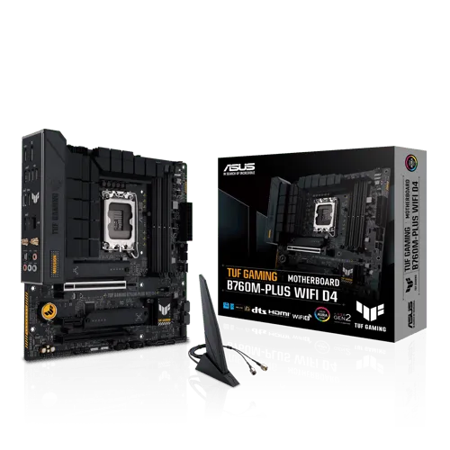 Asus Tuf Gaming B760m-plus Wifi D4 Intel B760 Lga 1700 Micro Atx Lga 1700 Micro-atx Moderkort