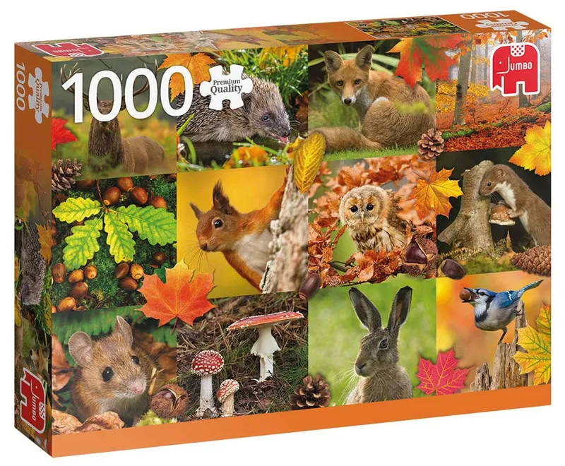 Jumbo Puzzle – Autumn Animals (1000 pcs)