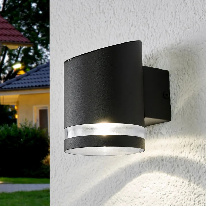 Melinda Solcelle Lampa Grey - Lindby - Terrass - Modern - Metall - Med en ljuskälla