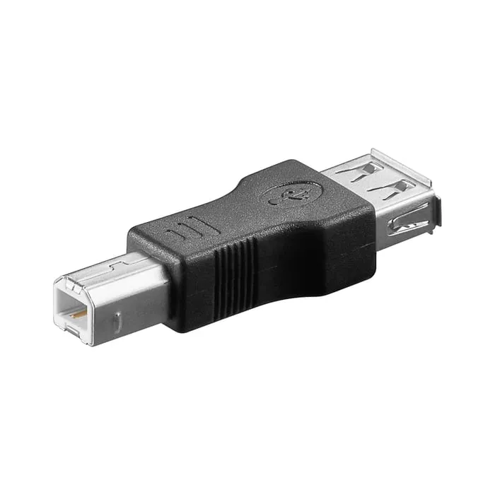 USB-A till USB-B adapter, svart