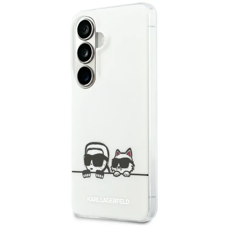 Karl Lagerfeld IML Peekaboo Karl&Choupette MagSafe Case for Samsung Galaxy S26 Plus - Transparent