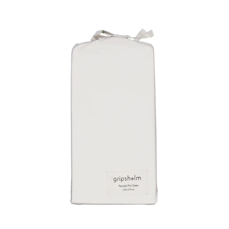 Gripsholm Underlakan percale 270x270, passar till 180 – 210 cm säng