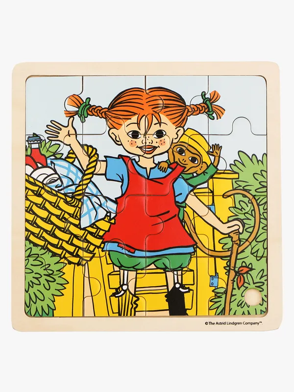 Pippi Långstrump Träpussel Pippi & Herr Nilsson 16 Delar