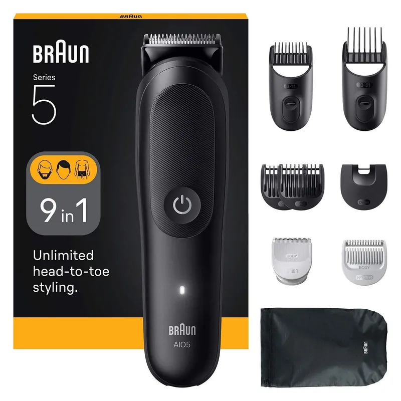 Braun Series 5 AIO5540 multitrimmer 9-i-1, svart