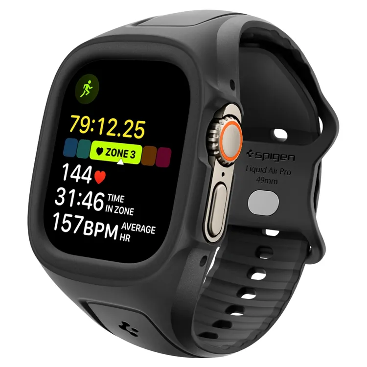 Spigen Armband För Apple Watch Ultra (49mm) Liquid Air Pro - Svart