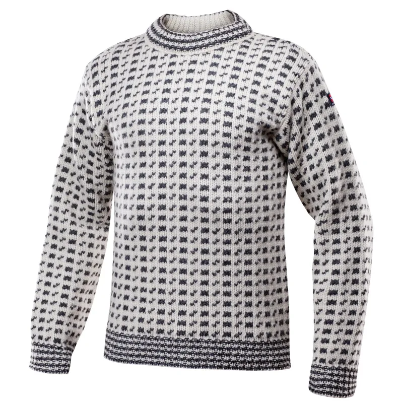 Devold Unisex Original Islender Wool Sweater Offwhite/Anthracite