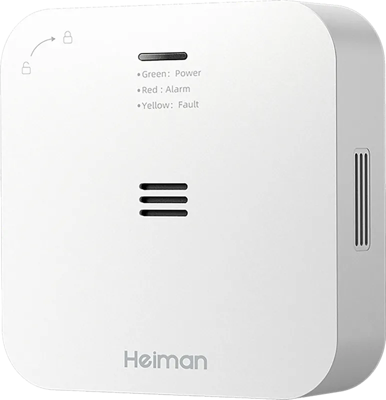 Heiman Kolmonoxidvarnare wifi-ansluten med App WS-720ES - Kolmonoxidvarnare med WiFi och App