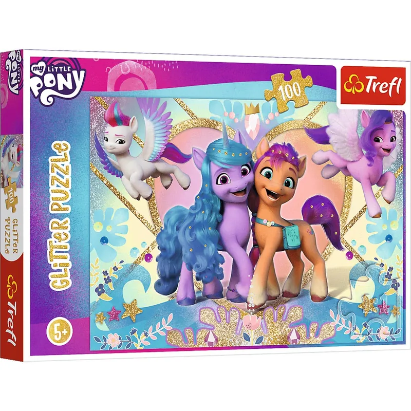 Barnpussel – Glitter My Little Pony 100 bitar