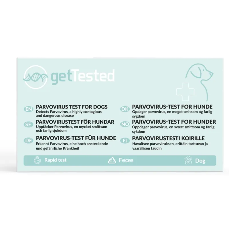 GetTested Parvovirus-test för Hund