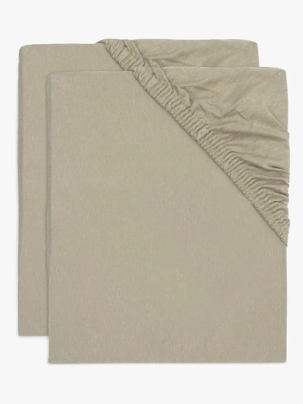 Jollein Dra-på-lakan 60×120 2-Pack, Olivgrön