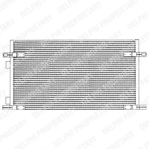 DELPHI Kondensor, klimatanläggning – P360755 – renault laguna i, laguna grandtour i – OE 7701 045 346