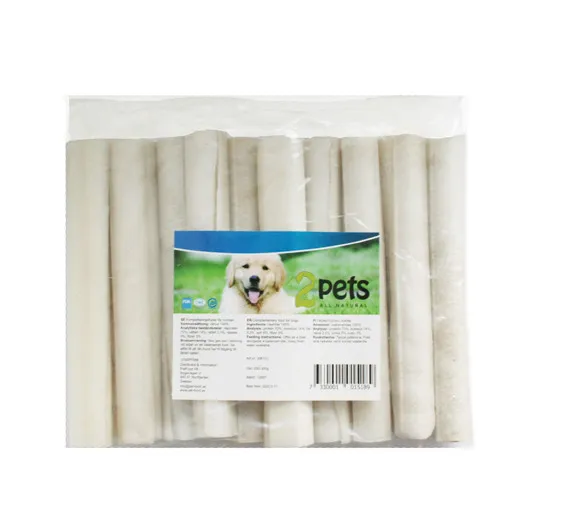 Tuggrulle vit för hund, 10-pack – 10-pack tuggrulle