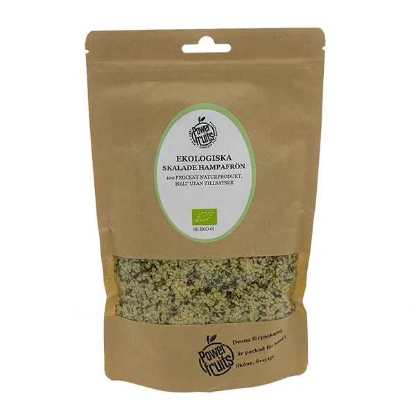 Powerfruits Ekologiska Skalade Hampafrön RAW 250 g