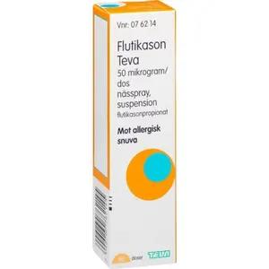 Flutikason Teva, nässpray, suspension 50 mikrogram/dos 60 doser