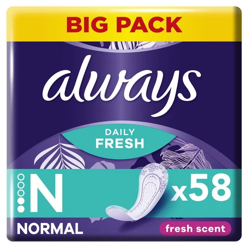Always Dailies Normal Trosskydd 58 st