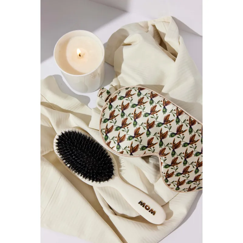 Fan Palm Eye Mask Cream Hummingbird 100% mulberry silk