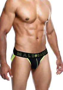 MaleBasics Neon Jock Gul (Storlek: Small)