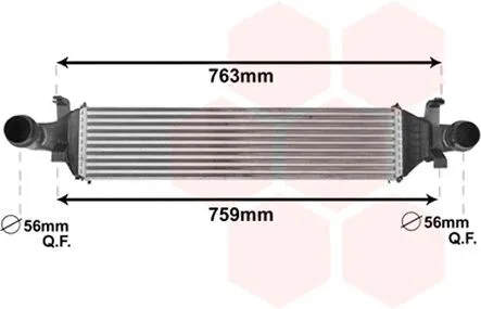 Intercooler VAN WEZEL 30004658
