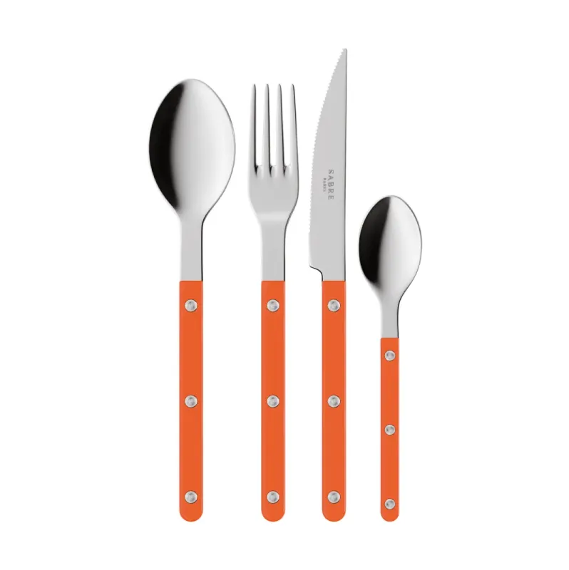SABRE Paris Bistrot solid bestickset 4 delar Orange
