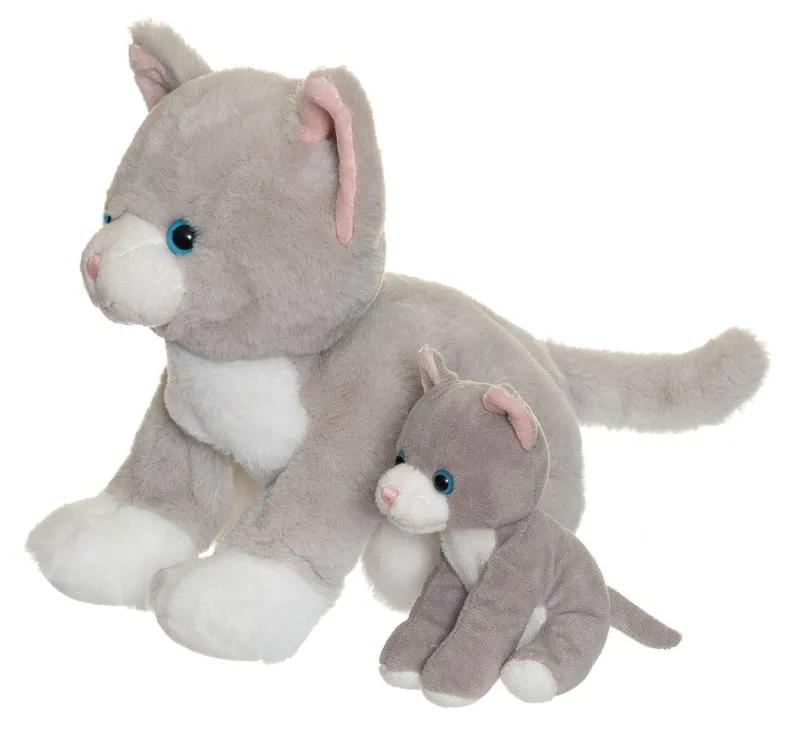 Katten Tuva Med Unge Teddykompaniet