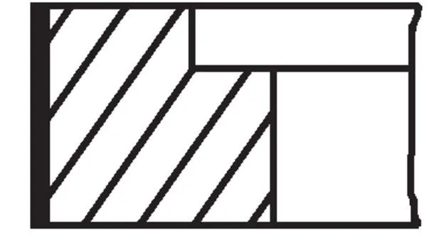 Kolvringsats MAHLE 034 74 N3
